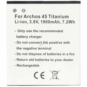 Helyettesítő akku Archos 45 Titanium AC45TI 3, 8V 1900mAh mobiltelefon Li-Ion kép