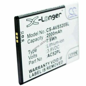 Cameron Sino ARCHOS 52 Platinum AC52PL 3, 7V 2000mAh mobiltelefon akku Li-Ion kép