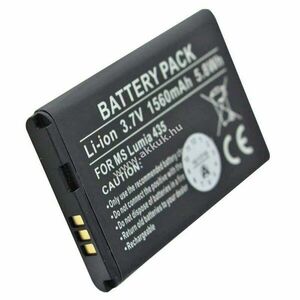 Helyettesítő akku mobiltelefon Nokia BV-5J 3, 7V 1560mAh Nokia Lumia 435/532 Li-Ion kép