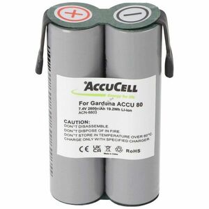 Helyettesítő akku Gardena Accu 80 7, 4V 2600mAh kerti gép Li-Ion kép