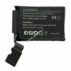 Helyettesítő akku Apple iWatch 2 38mm A1760 3, 77V 273mAh 1, 0Wh beépített okosóra Li-Polymer kép
