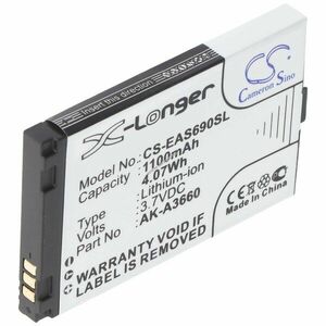 Helyettesítő akku Cameron Sino Emporia SafetyPlus A3690 AK-A3660 3, 7V 1100mAh mobiltelefon Li-Ion kép