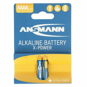 Ansmann LR61 AAAA 41, 9x7, 9mm 2db/csomag hagyományos elem alkáli kép