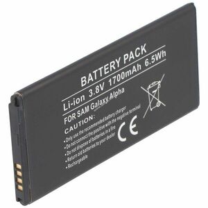Helyettesítő akku Galaxy ALPHA EB-BG850G 1700mAh mobiltelefon kép