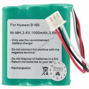 Helyettesítő akku Huawei B160 B160 DIGI dect telefon 3, 6V 1000mAh NiMH kép