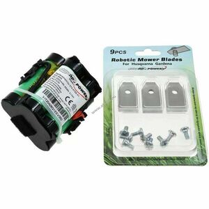 Helyettesítő akku kerti gép Gardena R70Li R40Li R45Li R38Li 18V 2500mAh Li-Ion 9db cserepenge kép