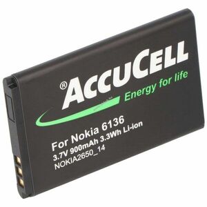 Helyettesítő akku Nokia BL-4C 3, 7V 900mAh mobiltelefon kép