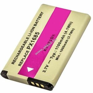 Helyettesítő akku videokamera TOSHIBA Camileo S20 PX1685 3, 7V 1100mAh Li-Ion kép