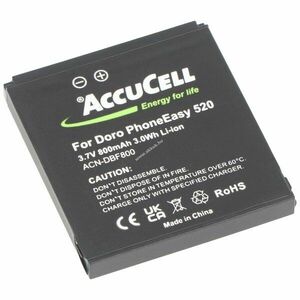Helyettesítő akku Doro PhoneEasy 520 DBF-800A/B/C/D/E mobiltelefon 43, 7x39, 6x5, 5mm kép