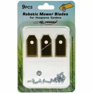 9db/csomag titán cserepengék 0, 75mm 35mmx18mm Husqvarna Gardena fűnyírórobotok arany kép