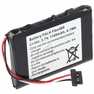 Helyettesítő akku Falk Flex 400 BP-400H-11/1200MX GPS navigáció 3, 7V 1100mAh Li-Ion kép