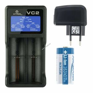 Helyettesítő akku FLIR Breach PTQ136 CR123A 3, 7V 700-820mAh töltővel gombakku mérőműszer Li-Ion kép