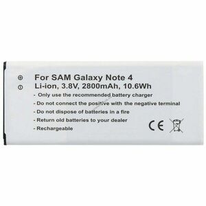 Helyettesítő akku Samsung Galaxy Note 4 mobiltelefon NFC kép