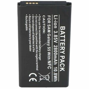 Helyettesítő akku mobiltelefon Samsung Galaxy S5 3, 9V 2800mAh NFC Li-Ion kép