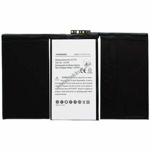 Helyettesítő akku Apple iPad 2 3, 7V 6500mAh 616-0561 A1316 A1376 A1395 A1396 A1397 Li-Polymer kép