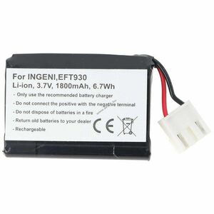 Helyettesítő akku Ingenico EFT930 252117847 F26401652 3, 7V 1800mAh pos terminál Li-Ion kép