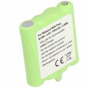 Helyettesítő akku Midland G6 G8 M24 M48 M99 BATT6R PB-G8 rádió adó-vevő 4, 8V 700mAh AAA (mikro) NiMH kép