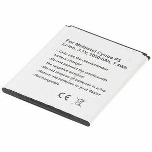Helyettesítő akku Mobistel Cynus F5 MT-8201B MT-8201S MT-8201W 1700mAh mobiltelefon kép