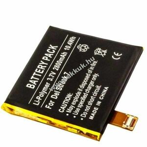 Helyettesítő akku Dell Looking Glass Opus One Streak 7 tablet 3, 7V 2800mAh Li-Polymer kép