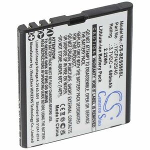 Helyettesítő akku mobiltelefon Bea-fon SL495 SL595 SL595 Plus 3, 7V 600mAh kép