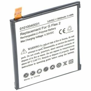 Helyettesítő akku LG G Flex 2 BL-T16 EAC62718201 3, 8V 3000mAh mobiltelefon Li-Polymer kép