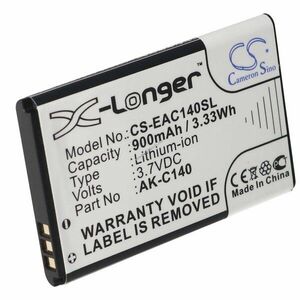 Helyettesítő mobiltelefon akku EMPORIA Telme C140 AK-C140 B111 3, 7V 900mAh Li-Ion kép