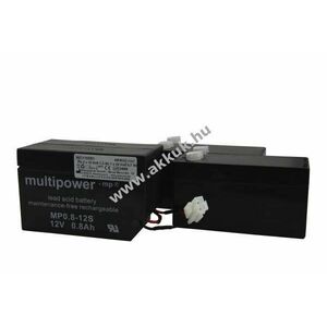 Helyettesítő akku Hill Rom AvantGuard LI159AX 1600 1200 2x12V1, 2Ah/1x24V0, 7Ah orvostechnikai ólom kép