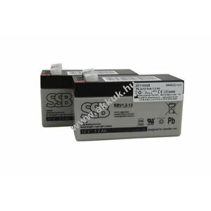 SSB Battery akkuegység 2x12V 1, 2Ah Wissner-Bosserhoff Eleganza Q7 Estetica orvostechnikai ólom kép