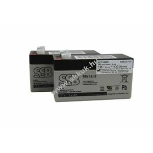 SSB Battery orvostechnikai akkuegység 2x12V 1, 2Ah Wissner-Bosserhoff Contempora Q7 Ólom kép