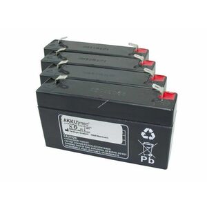 Wissner-Bosserhoff Eleganza Duomed orvostechnikai akkuegység 4x6V 1, 2Ah 4db/csomag ólom kép