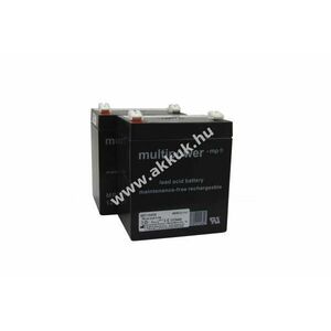 Multipower akkuegység Marc Horn Edelstahllifter ESMH01001-00409 2x12V 5, 0Ah orvostechnikai ólom kép