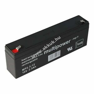 Helyettesítő akku Multipower BL520 12V 2, 2Ah VdS G188151 orvostechnikai AGM kép