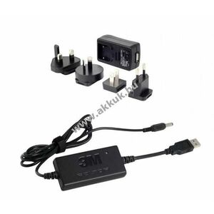 Helyettesítő akku 3M Peltor 230V/USB töltőkészlet ACK053 FR08/09 rádió adó-vevő kép