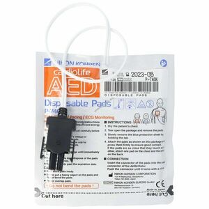 Eredeti Nihon Kohden Cardiolife AED 2100 P-740K orvostechnikai defibrillátor elektródapár kép