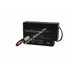 Helyettesítő akku Multipower Heinen & Löwenstein Oxymon II orvostechnikai 12V 0, 8Ah ólom kép