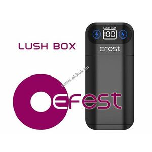 Efest Lush BOX 18650 3, 6V-3, 7V töltő és Powerbank 2x18650 LED kijelző kép