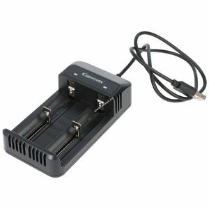 Keeppower C2 USB töltő akkukhoz 2x1A 4, 2V fekete Li-Ion kép
