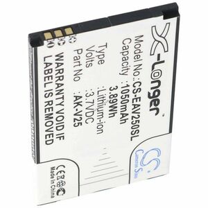 Helyettesítő akku Emporia AK-V25 AK-V25 V2.0 Euphoria Pure 3, 7V 1050mAh mobiltelefon kép