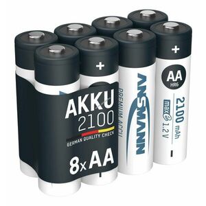 Ansmann maxE AA Mignon ceruza akku 1, 2V 2100mAh 8db/csomag NiMH kép