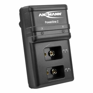 Ansmann PowerLine2 9V töltő 1-2 db 9V NiMH/NiCd mikroprocesszoros kép