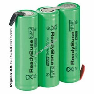 AkkuPack AA Mignon ceruza akku 3, 6V 2100mAh Ready to use NiMH kép
