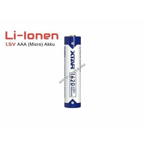 Xtar indikátoros AAA (mikro, LR03) akku 1, 5V 1620mWh (ca.1000mAh) 1db/csomag Li-Ion kép