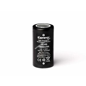 Keeppower 18350 3, 6V-3, 7V 1600mAh akku Li-Ion kép