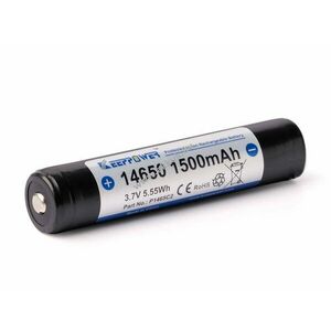 Keeppower 14650 3, 6-3, 7V 1500mAh napelemes lifepo4 akku PCB védelemmel Li-Ion kép