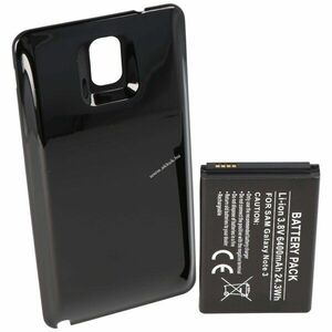 Helyettesítő akku Samsung Galaxy Note 3/Note III B800BE B800BU 6400mAh fekete mobiltelefon kép