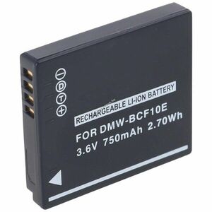 Helyettesítő akku Panasonic DMW-BCF10 DMW-BCF10E BCF-10 CGA-S/106C CGA-S106C fényképezőgép Li-Ion kép