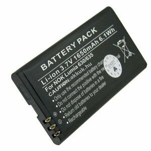 Helyettesítő akku mobiltelefon Nokia Lumia 630/635 BL-5H 1650mAh kép