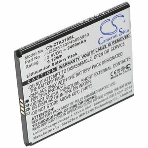 Helyettesítő akku mobiltelefon ZTE P545 Li3826T43P4h695950 3, 8V 2400mAh Li-Ion kép