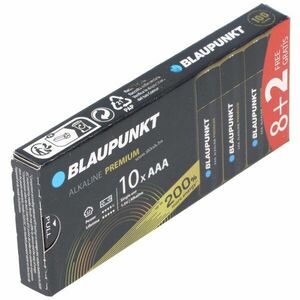Blaupunkt hagyományos elem AAA LR03 1, 5V 10db/csomag alkáli kép