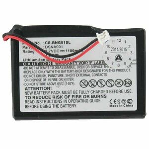Helyettesítő akku Blaupunkt TravelPilot lucca 3.3 (nem eredeti) 3, 7V 1100mAh GPS és navigáció Li-Ion kép